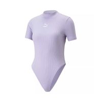 Puma Body Manga Corta con Cuello Alto Morado Talla S