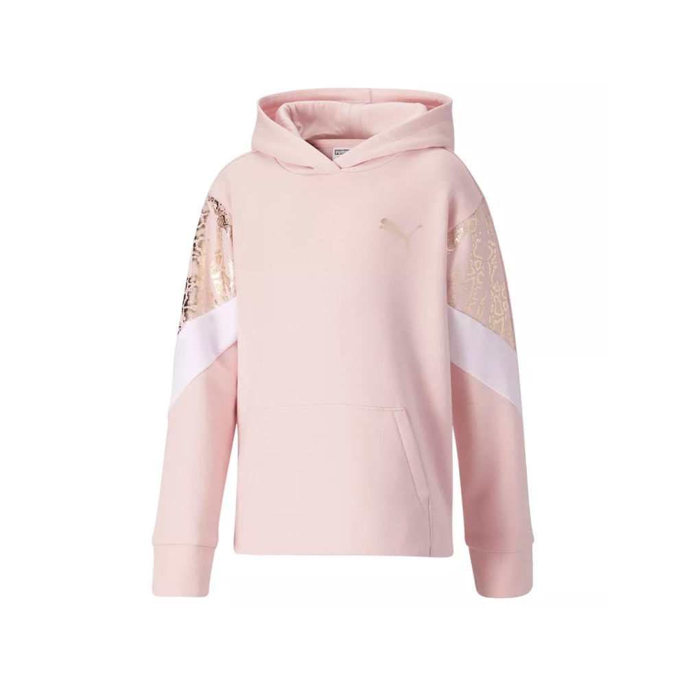 Puma Polera Untamed Pack Pullover Hoodie Niñas talla S