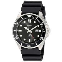 Reloj Casio Duro Marlin MDV-106-1AV Fecha Acuático Correa De Resina Negro
