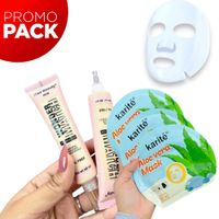 PACK de tres mascarilla y una base de maquillaje