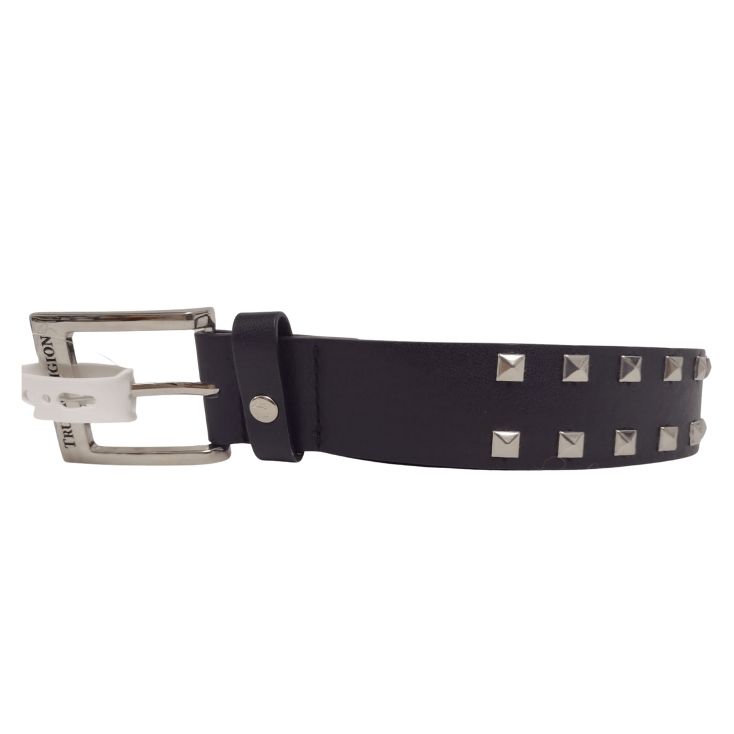 Cinturón o Correa De Hombre True Religion Tachas - Negro Talla M/L