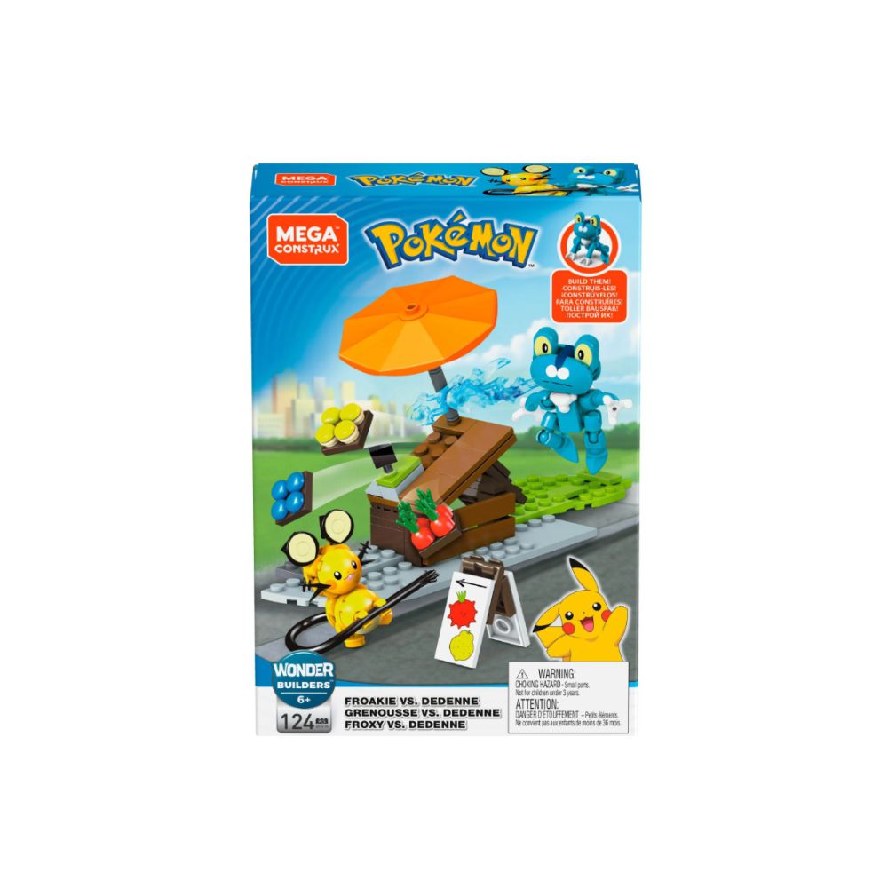 Pokemon Mega Construx Froaki vs Dedenne 124 Piezas