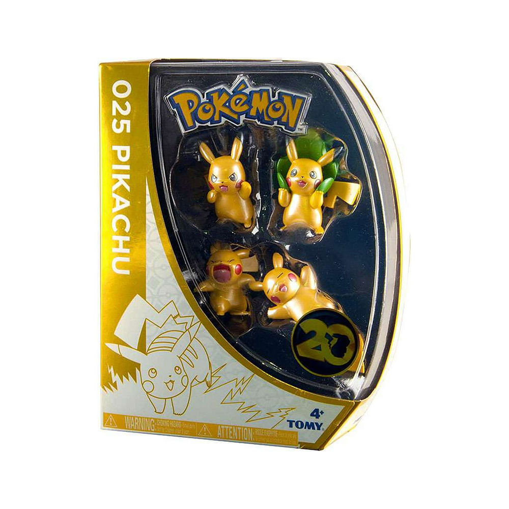 Pokemon Pack De 4 Pikachus 25 Aniversario S2