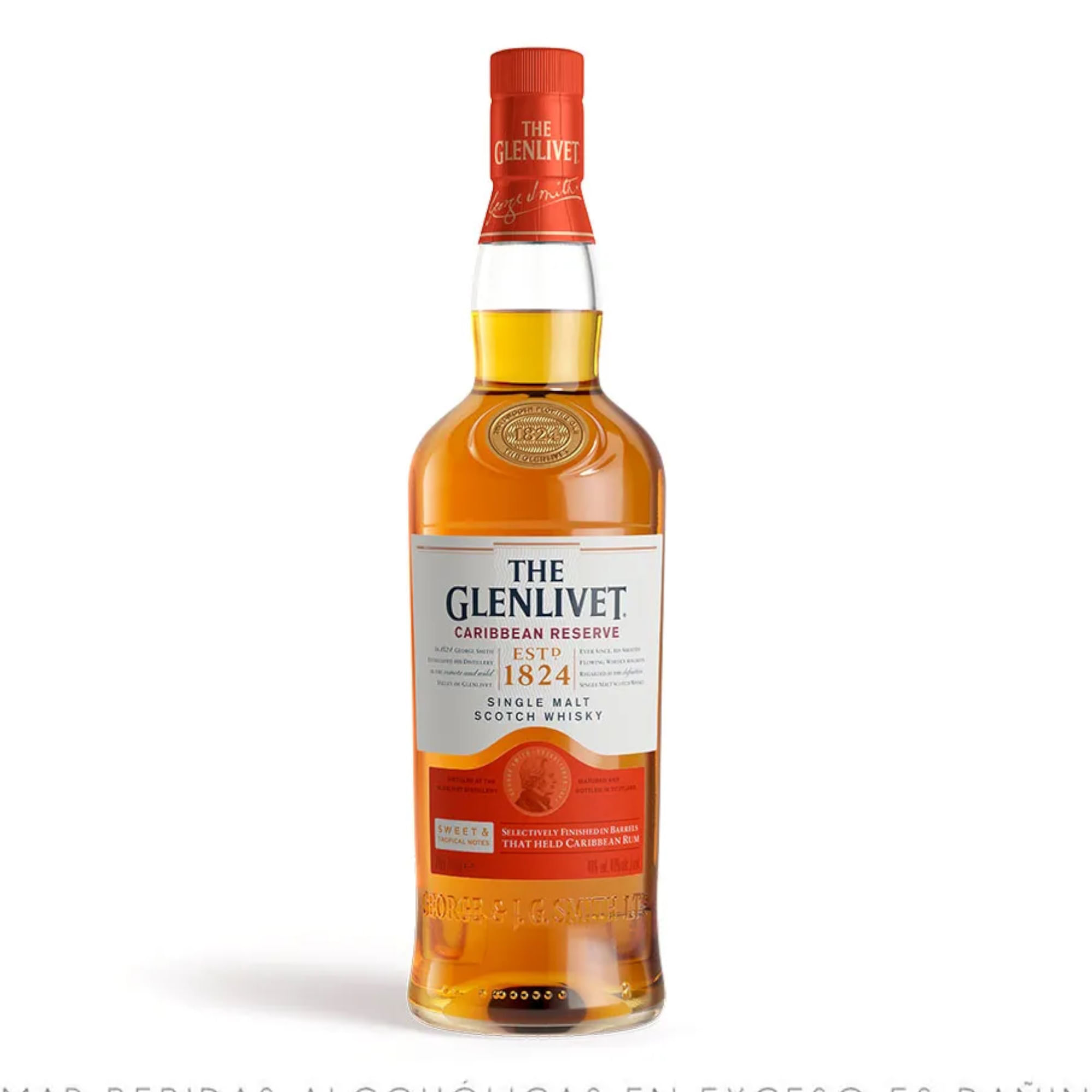WHISKY GLENLIVET CARIBBEAN RESERVE 700ML