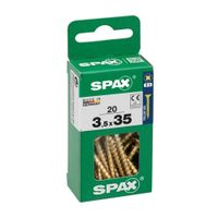 Tornillo Spax Cabeza Plana Bicro 3.5x35 S - 20 unidades