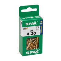 Tornillo Spax Cabeza Plana Bicro 4x30 S - 20 unidades