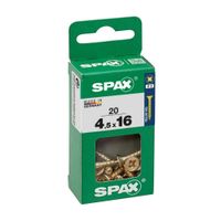 Tornillo Spax Cabeza Plana Bicro 4.5x16 S - 20 unidades