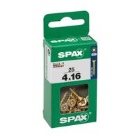 Tornillo Spax Cabeza Plana Bicro 4x16 S - 25 unidades