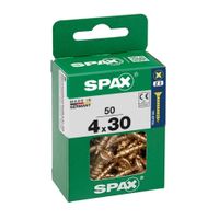 Tornillo Spax Cabeza Plana Bicro 4x30 M - 50 unidades