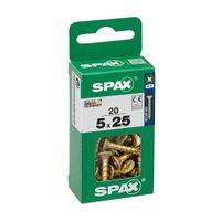 Tornillo Spax Cabeza Plana Bicro 5x25 S - 20 unidades