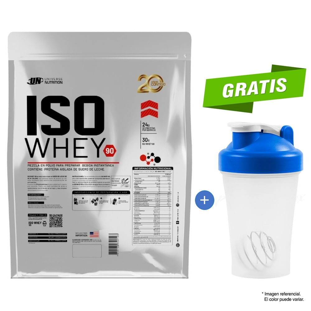 ISO WHEY 90 CHOCOLATE 5 kilos proteína isolatada + SHAKER