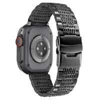 Correa de Acero Inoxidable para Apple Watch 44/45/46/49mm Luxury Mesh Negro