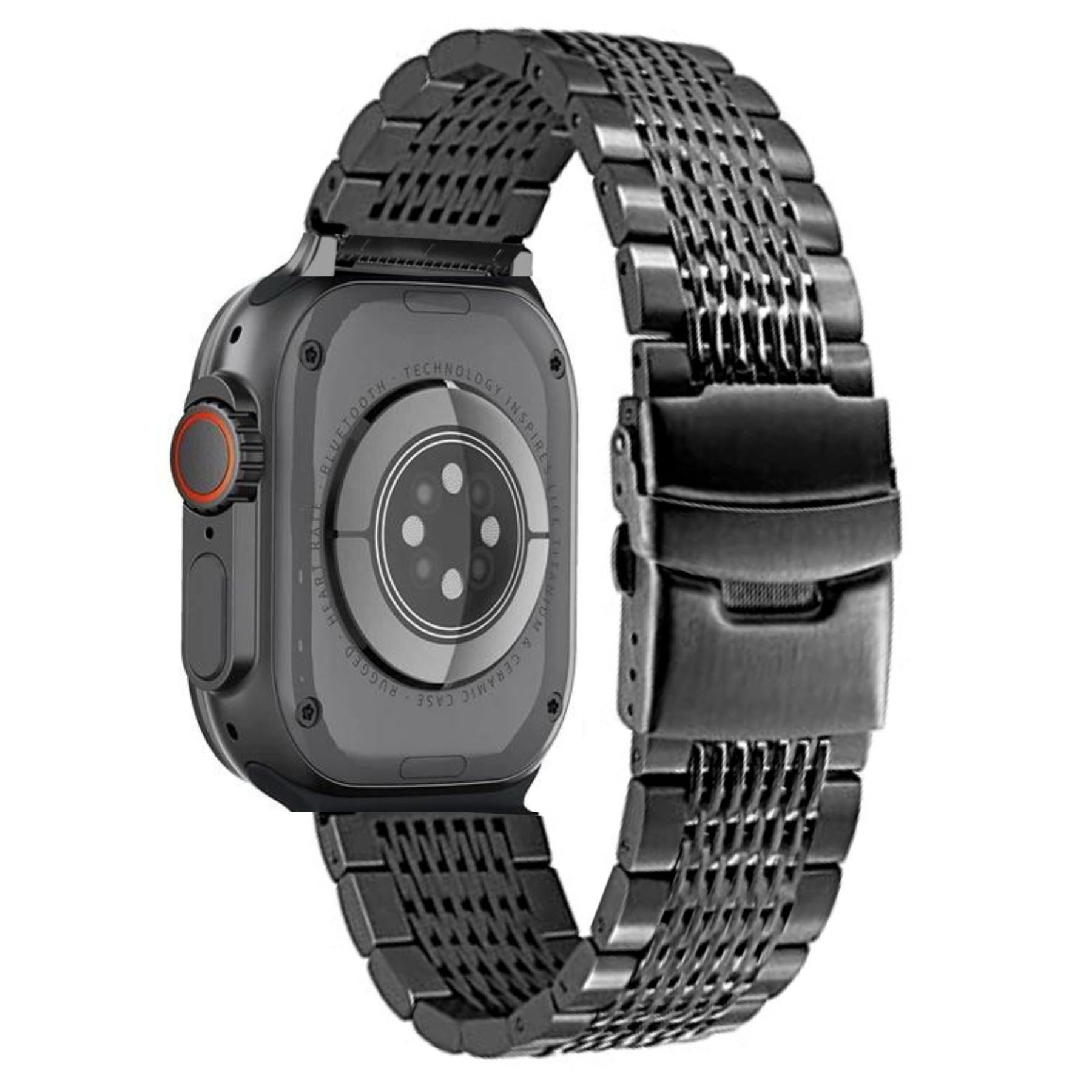 Correa de Acero Inoxidable para Apple Watch 44/45/46/49mm Luxury Mesh Negro