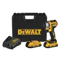 Atornillador de impacto 1/4"" 20V +2 baterias + acces DEWALT