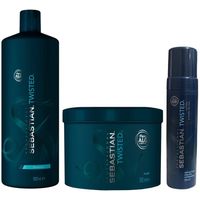 Shampoo 1000ml + Mascarilla + Mousse Sebastian Twisted