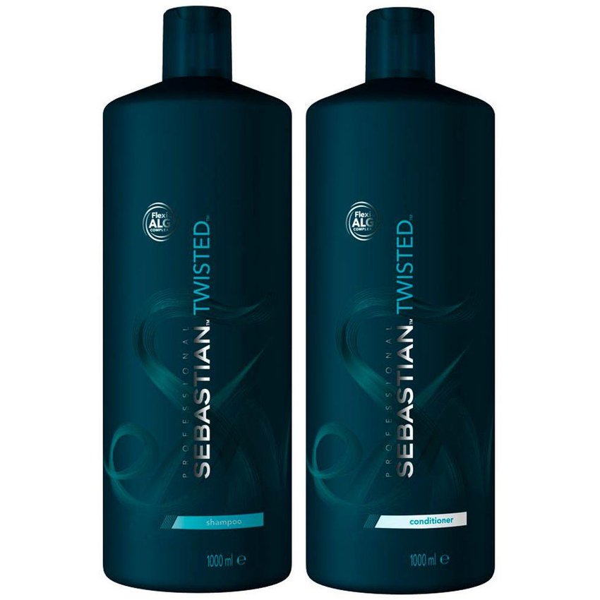Shampoo para Rizos 1000ml + Acondicionador 1000ml Sebastian Twisted