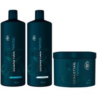 Shampoo Rizos 1000ml + Acondicionador + Mascarilla Sebastian Twisted