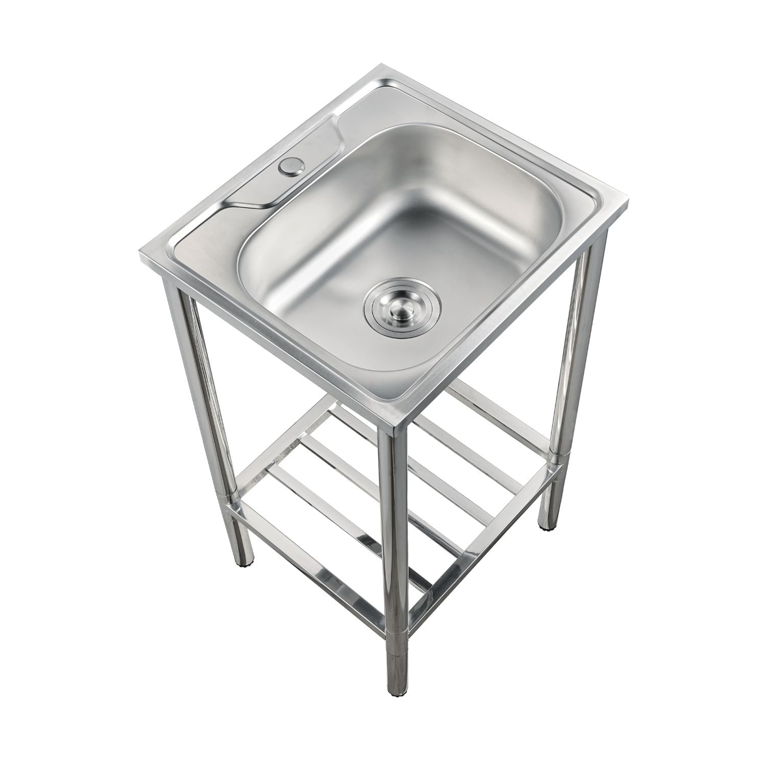 Lavadero de cocina 50cm x 45 cm con Soporte de Acero Inoxidable