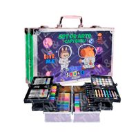 Set de Arte de Aluminio Capibara y Labubu 6 Niveles