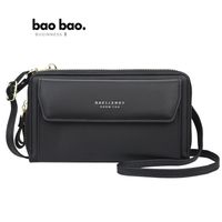 Morral Para Mujer Cartera y Bolso de Cuero Para Mujer Billetera Crossbody - Color Negro