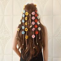 Corona de flores de colores disfraz hippie Halloween