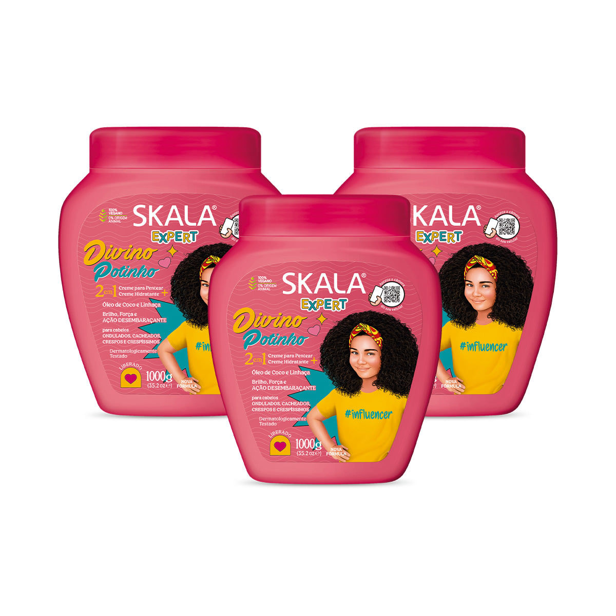 Crema De Tratamiento Divino Potinho Kids 1000G - Skala 3 Unid