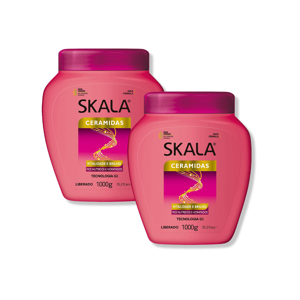 Ceramidas Crema De Tratamiento Capilar 1Kg Skala 2 Unid