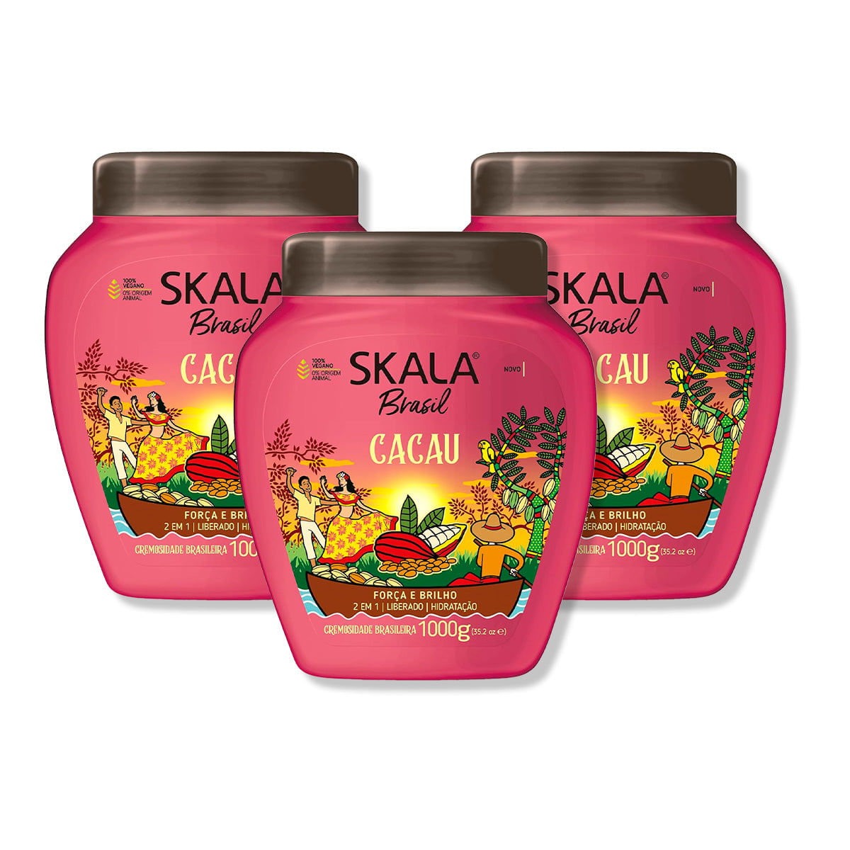 Crema Tratamiento Capilar Brazil Cocoa 1000G - Skala 3 Unid