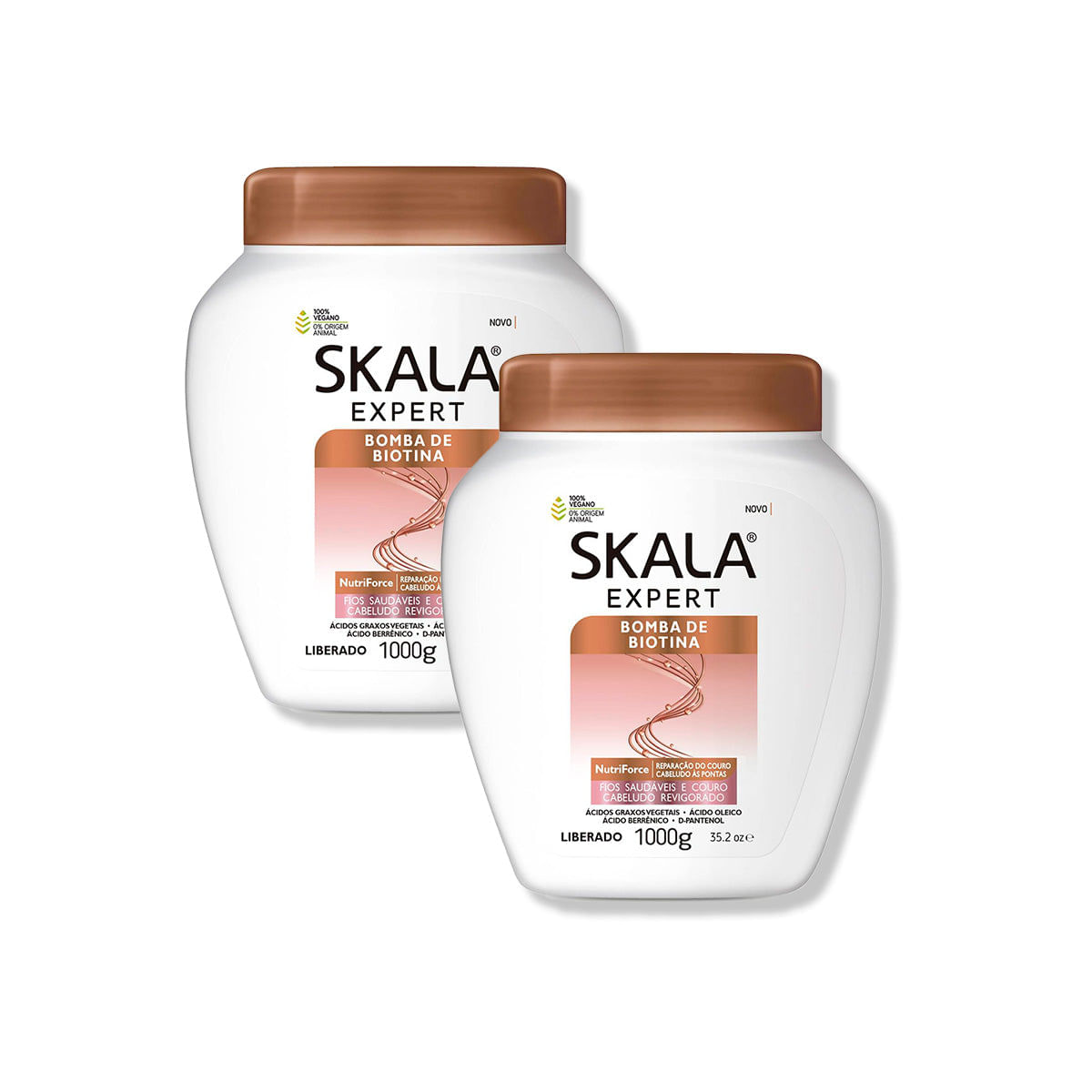 Crema Tratamiento Capilar Bomba Biotina Curl Girl Vegana 1000G 2 Unid