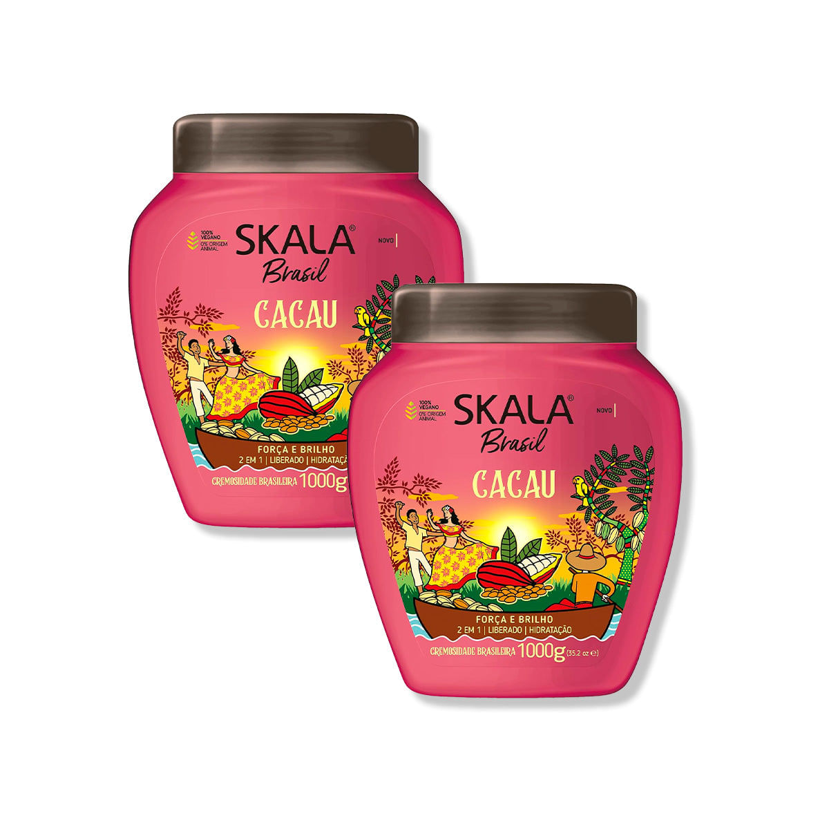 Crema Tratamiento Capilar Brazil Cocoa 1000G - Skala 2 Unid