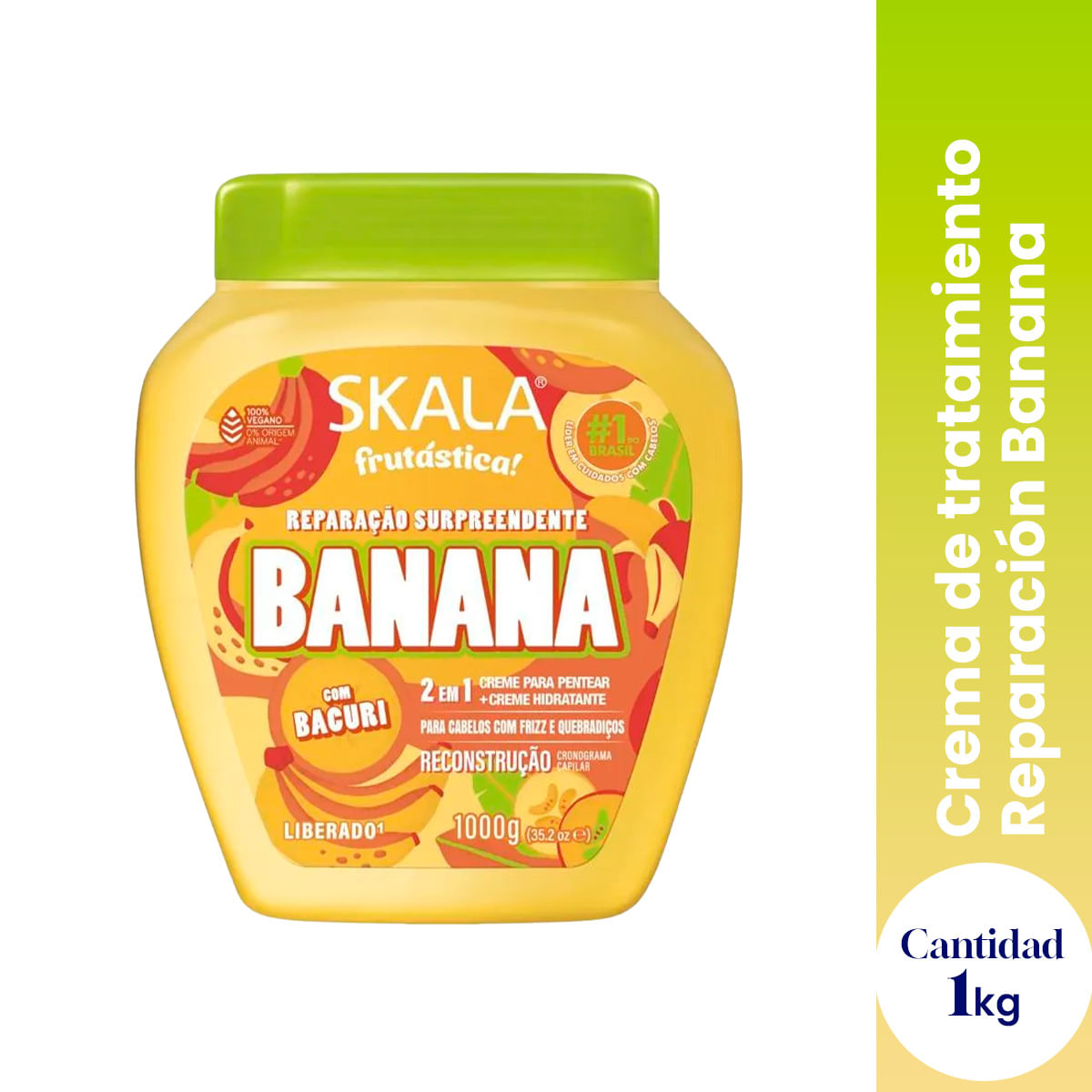 Crema De Tratamiento De Banana 2 En 1 1000G - Skala 1 Unid