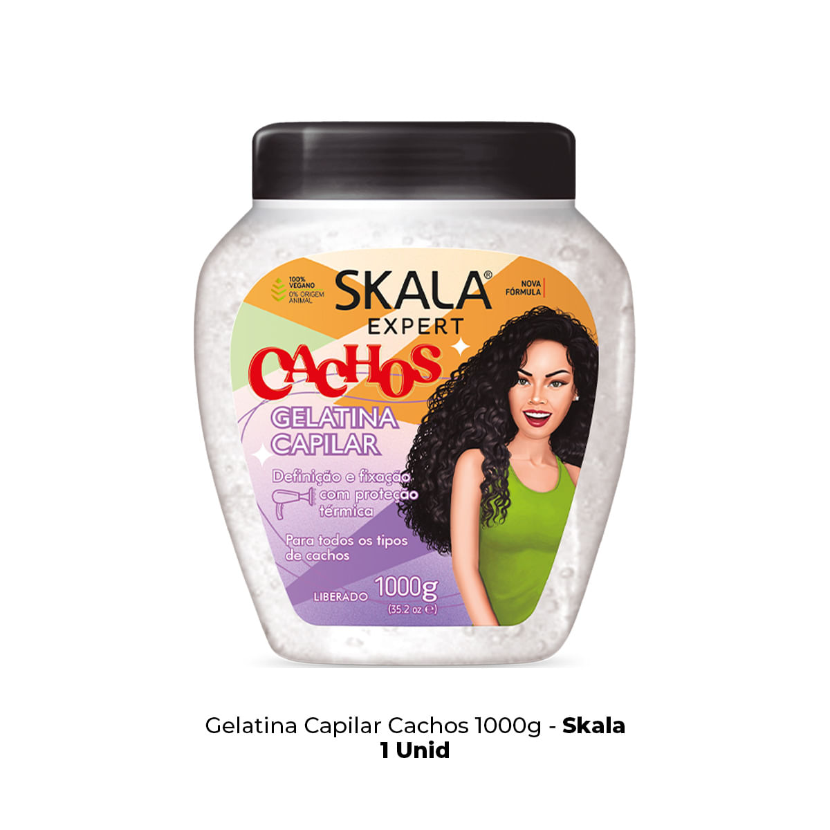 Gelatina Capilar Cachos 1000G - Skala