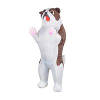 Disfraz Inflable de Perro Bulldog para Adultos Halloween y Cosplay
