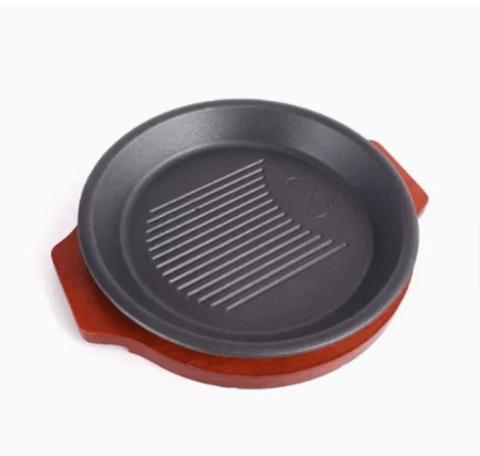 Plato de hierro fundido elegante