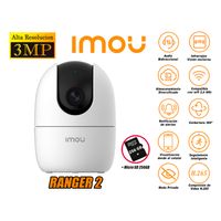 Cámara de Seguridad Wi-Fi Imou RANGER 2 3MP Gira 360° Micro SD 256GB