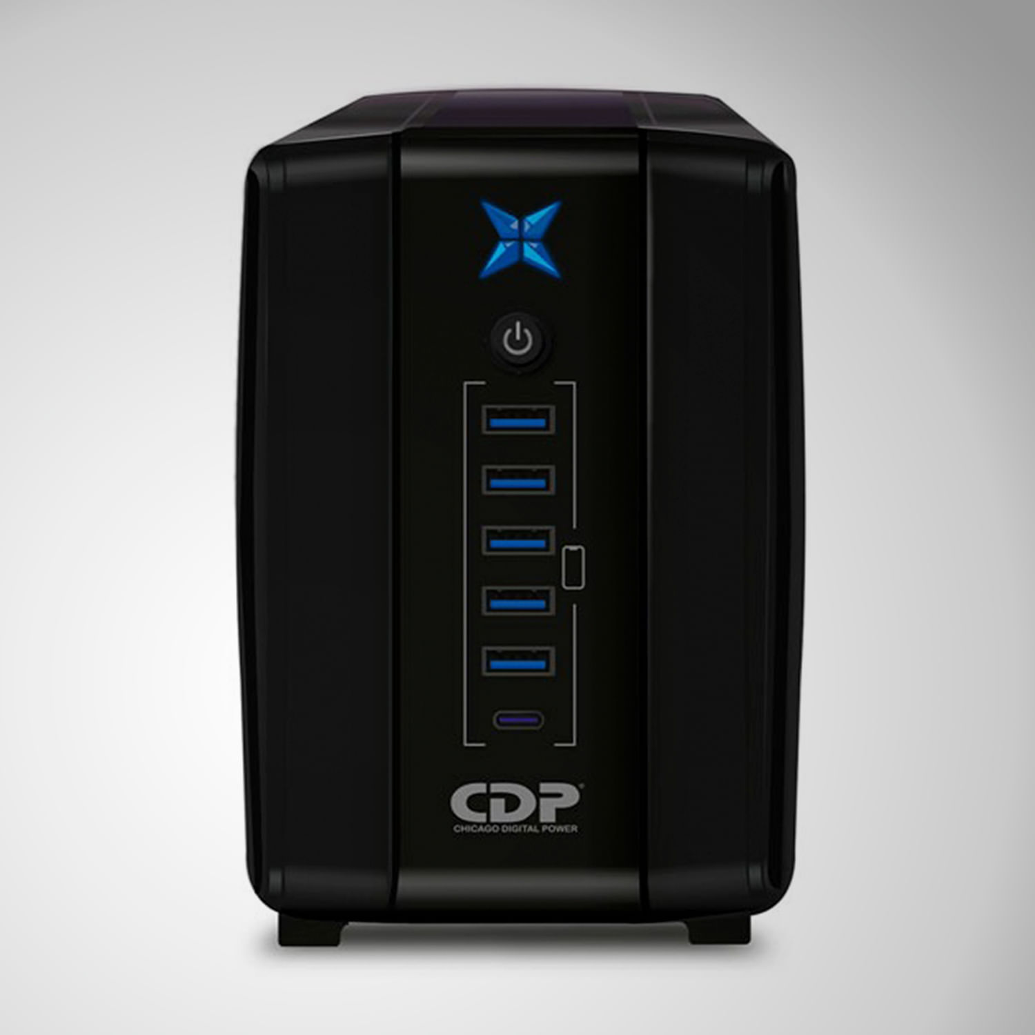 Estabilizador CDP R-UPR508I 500VA/250W 8 Salidas / 5 Port USB / Tipo C