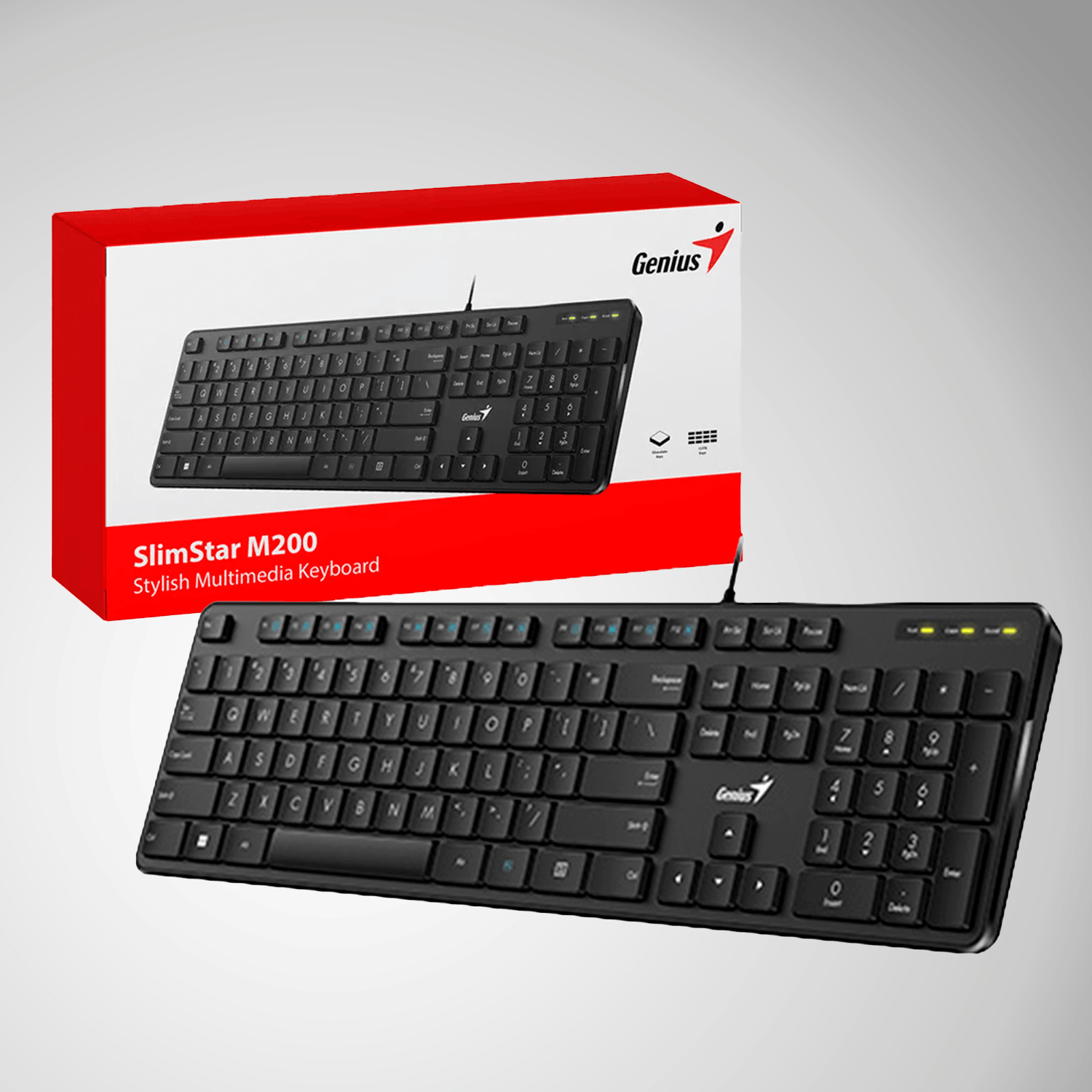 Teclado Genius Slimstar M200 usb multimedia español