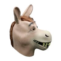Máscara de Burro Shrek Látex Halloween