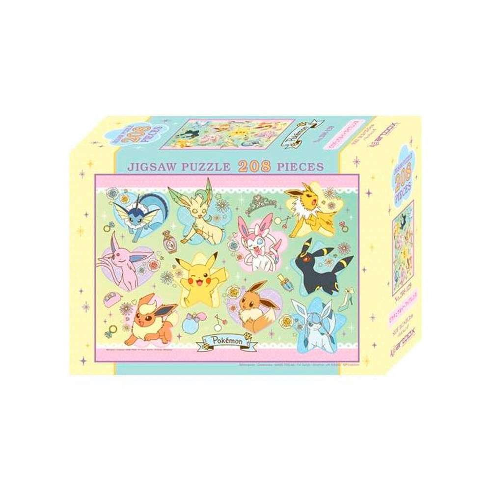 Pokemon Rompecabeza Pikachu Eevee 208 Piezas Japon