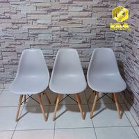 SILLA EAMES NÓRDICA SOFISTICADA GRIS X 03 UNDS