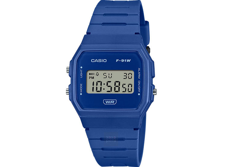 Reloj Casio F91WB-2A1 Vintage Unisex Azul