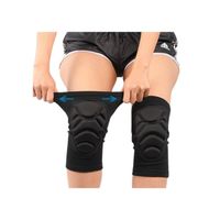 RODILLERAS DEPORTIVA  ACOLCHADA PROTECTORA VÓLEY FÚTBOL BÁSQUET COLOR NEGRO TALLA S