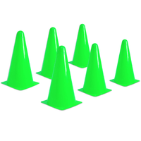 CONOS PARA ENTRENAMIENTOS DEPORTIVOS 25CM – PACK 6 UNIDADES VERDE