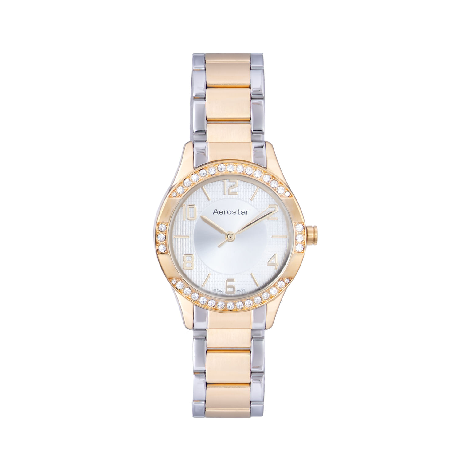 Reloj Aerostar Ae60002Atg Mujer Plateado / Dorado Análogo