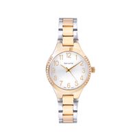 Reloj Aerostar Ae60003Atg Mujer Plateado / Dorado Análogo