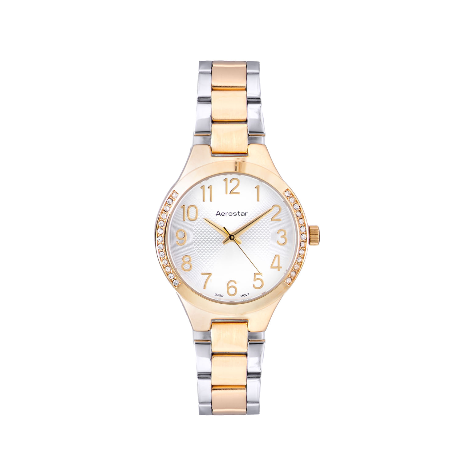 Reloj Aerostar Ae60003Atg Mujer Plateado / Dorado Análogo