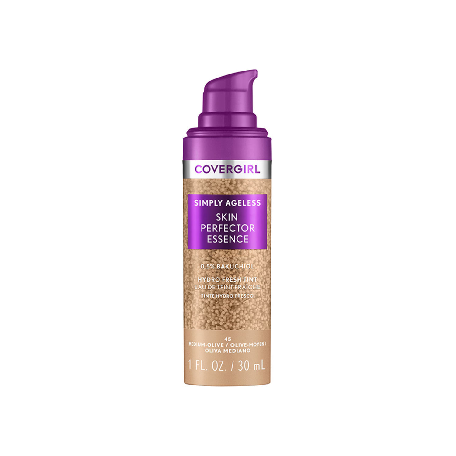 Base Covergirl Simply Ageless Skin Perfector Essence Medium Olive 25