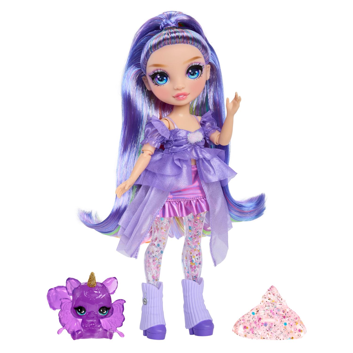 Muñeca Rainbow High Shimmers With Slime Violet
