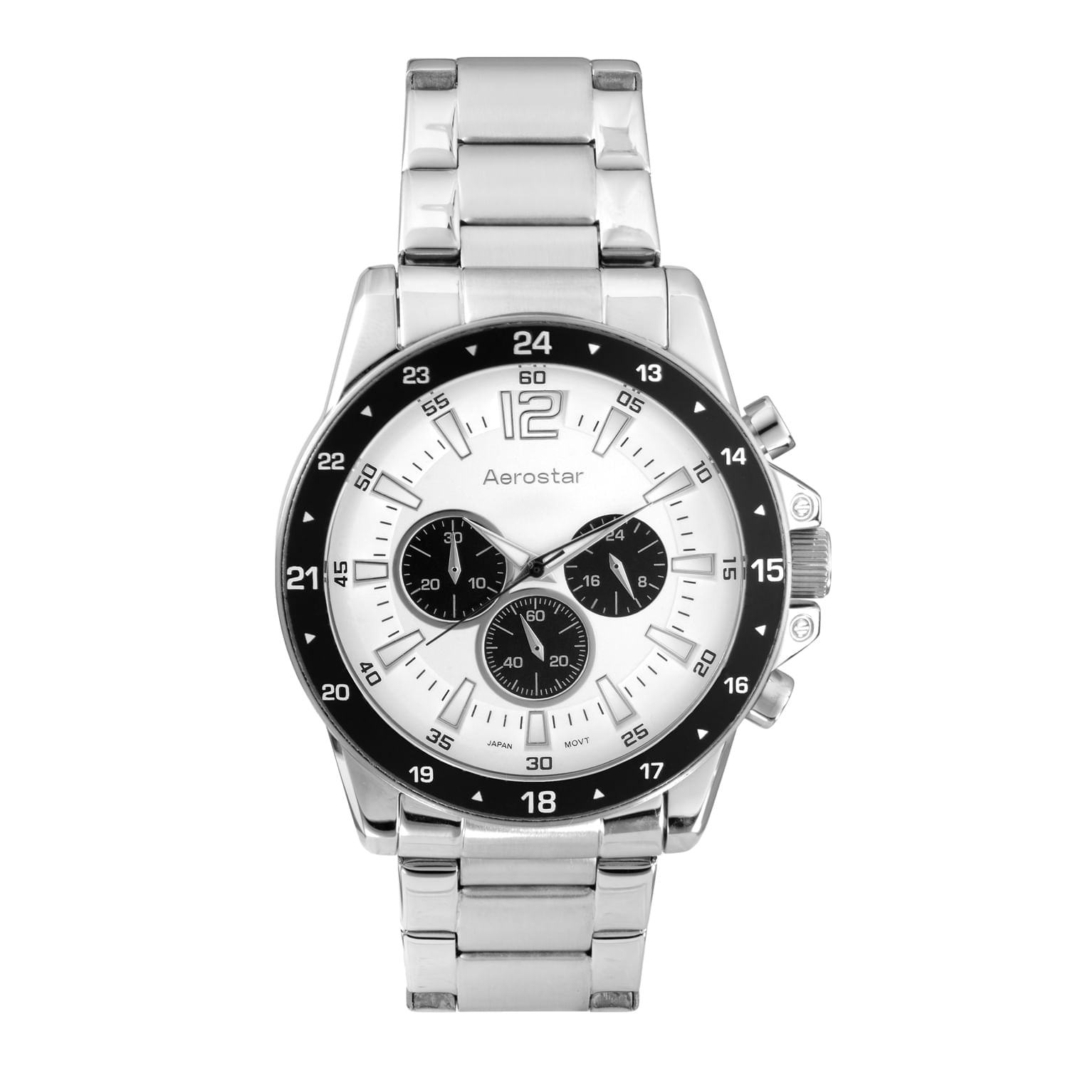 Reloj Aerostar Ae20004Asb Hombre Plateado Cronográfo