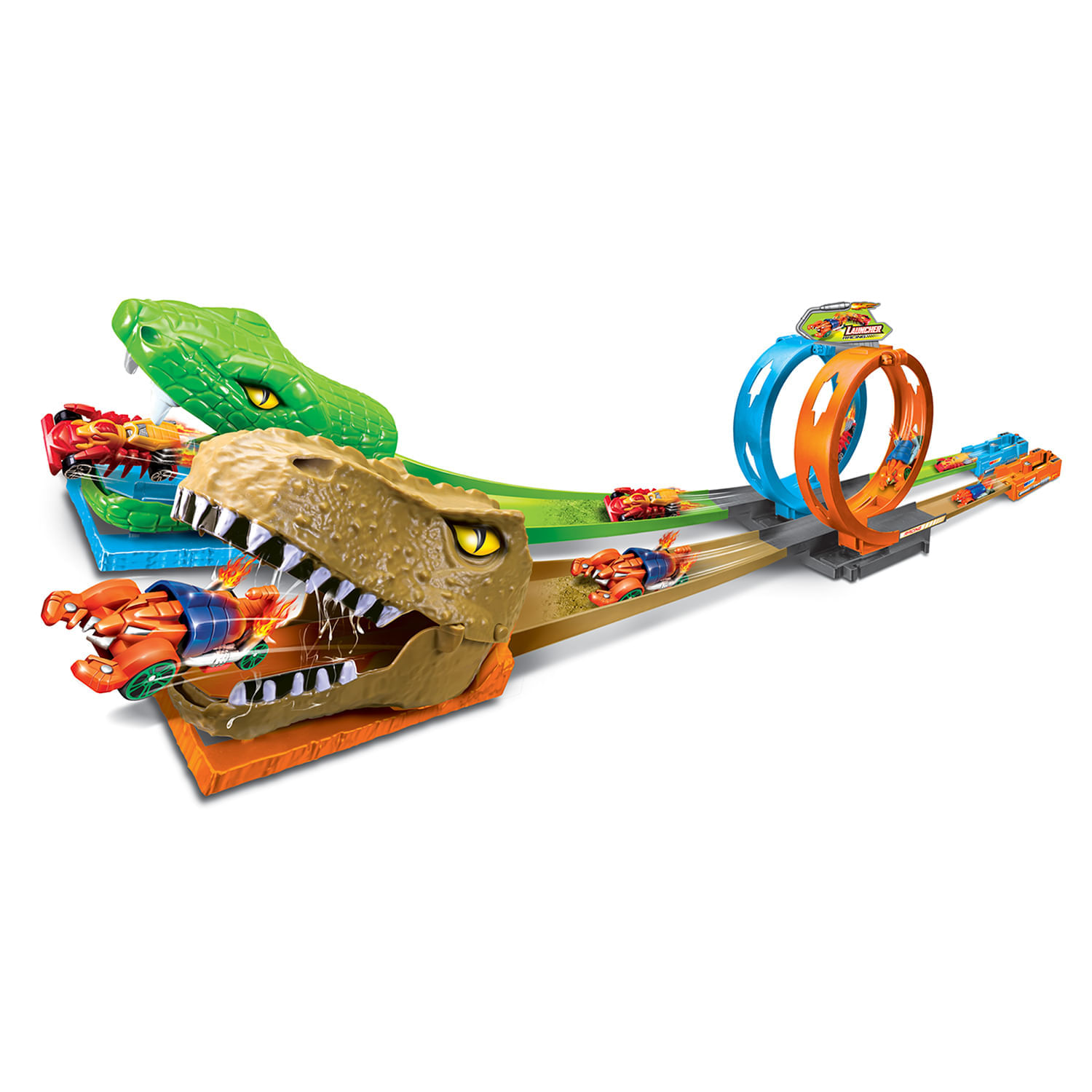 Pista Express Wheels Beast Launcher 23 Piezas